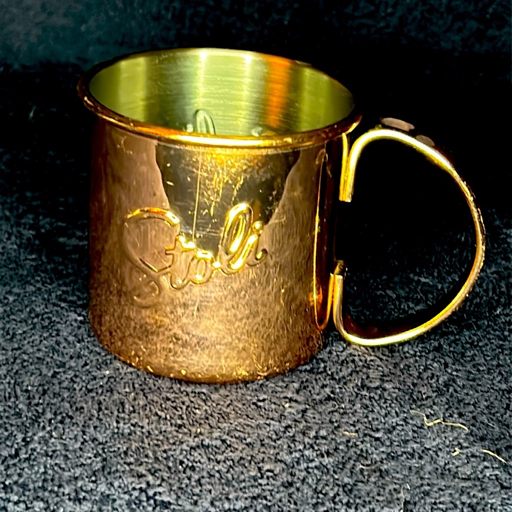 Moscow Mule Cup. Copper with Stoli logo